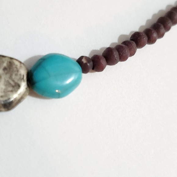 Express | Y2K Beaded Turquoise Necklace - Picture 5 of 5